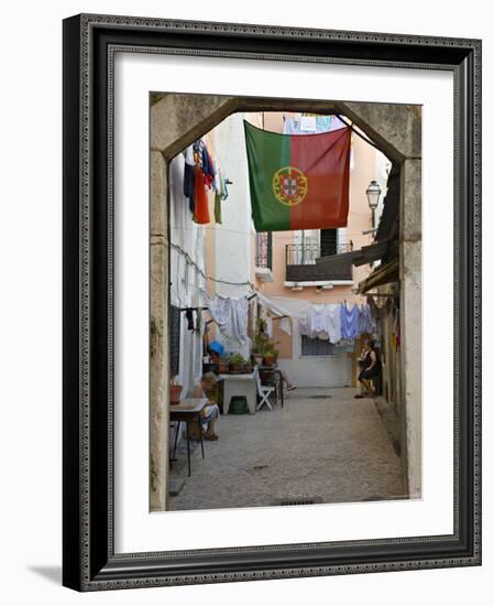 Courtyard, Lisbon, Portugal-Demetrio Carrasco-Framed Photographic Print