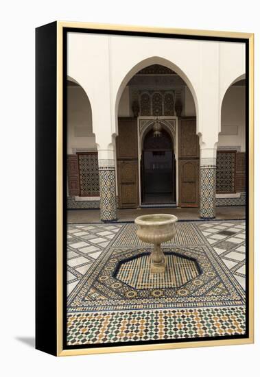 Courtyard, Museum of Marrakech, Medina, Marrakesh, Morocco, North Africa, Africa-Stephen Studd-Framed Premier Image Canvas