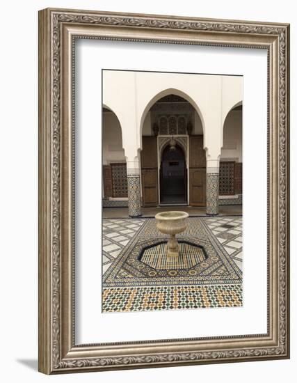 Courtyard, Museum of Marrakech, Medina, Marrakesh, Morocco, North Africa, Africa-Stephen Studd-Framed Photographic Print