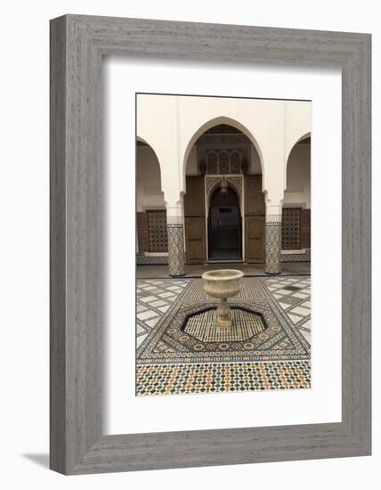 Courtyard, Museum of Marrakech, Medina, Marrakesh, Morocco, North Africa, Africa-Stephen Studd-Framed Photographic Print