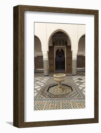 Courtyard, Museum of Marrakech, Medina, Marrakesh, Morocco, North Africa, Africa-Stephen Studd-Framed Photographic Print