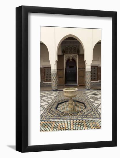 Courtyard, Museum of Marrakech, Medina, Marrakesh, Morocco, North Africa, Africa-Stephen Studd-Framed Photographic Print