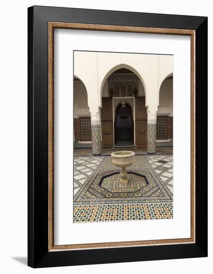 Courtyard, Museum of Marrakech, Medina, Marrakesh, Morocco, North Africa, Africa-Stephen Studd-Framed Photographic Print