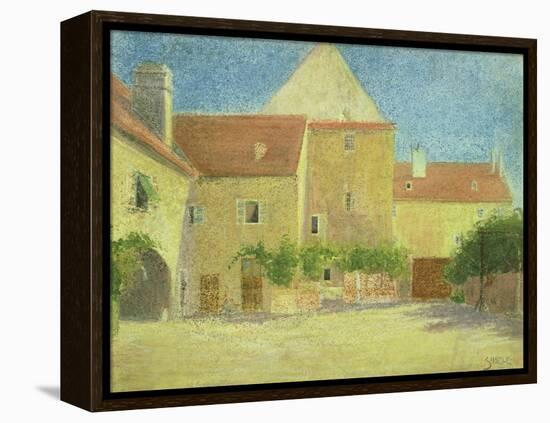 Courtyard of a Forge-Egon Schiele-Framed Premier Image Canvas