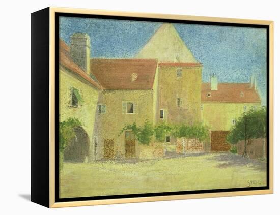 Courtyard of a Forge-Egon Schiele-Framed Premier Image Canvas