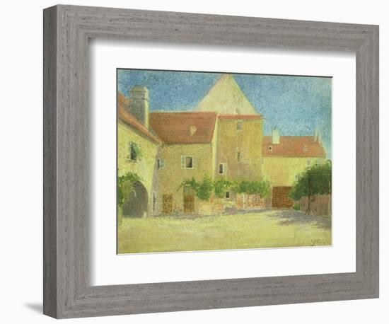 Courtyard of a Forge-Egon Schiele-Framed Giclee Print