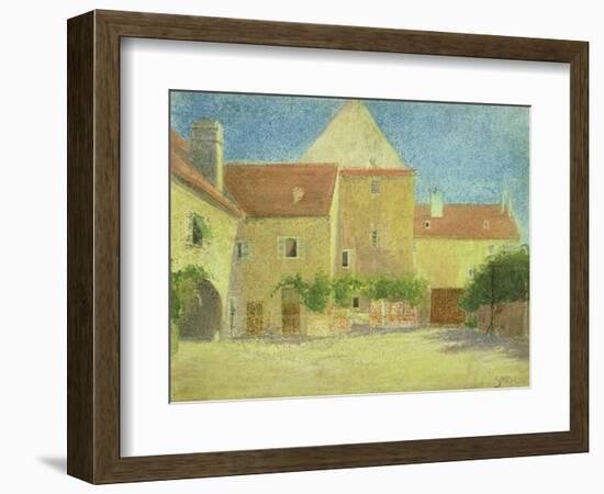 Courtyard of a Forge-Egon Schiele-Framed Giclee Print