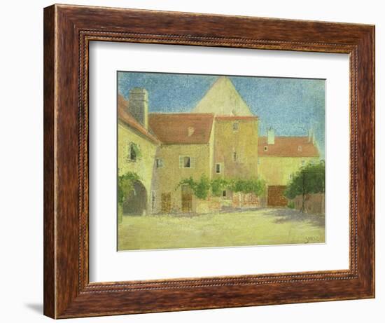 Courtyard of a Forge-Egon Schiele-Framed Giclee Print