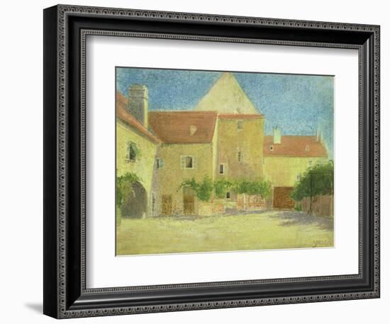 Courtyard of a Forge-Egon Schiele-Framed Giclee Print