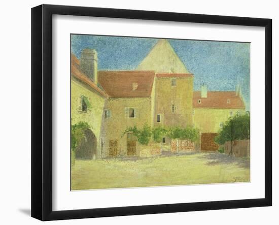 Courtyard of a Forge-Egon Schiele-Framed Giclee Print