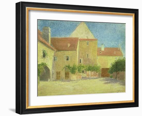 Courtyard of a Forge-Egon Schiele-Framed Giclee Print