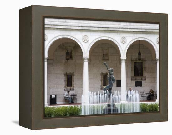 Courtyard of Boston Public Library, Copley Square, Boston, Massachusetts, New England, USA-Richard Cummins-Framed Premier Image Canvas