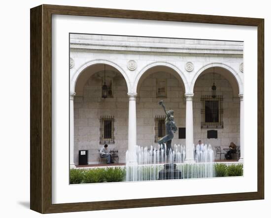 Courtyard of Boston Public Library, Copley Square, Boston, Massachusetts, New England, USA-Richard Cummins-Framed Photographic Print