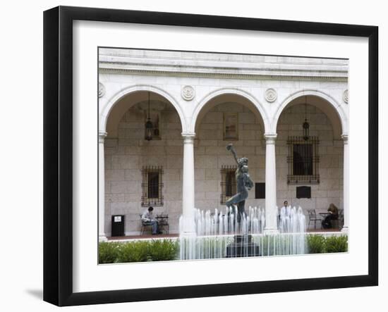 Courtyard of Boston Public Library, Copley Square, Boston, Massachusetts, New England, USA-Richard Cummins-Framed Photographic Print