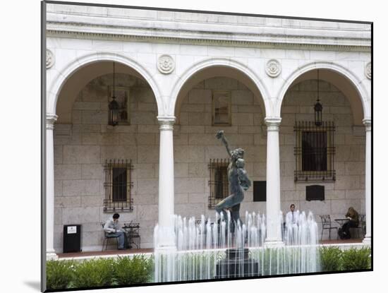 Courtyard of Boston Public Library, Copley Square, Boston, Massachusetts, New England, USA-Richard Cummins-Mounted Photographic Print