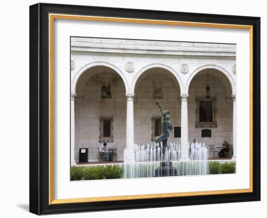 Courtyard of Boston Public Library, Copley Square, Boston, Massachusetts, New England, USA-Richard Cummins-Framed Photographic Print