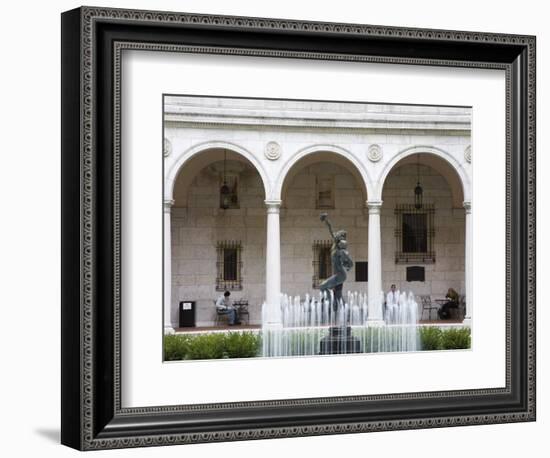 Courtyard of Boston Public Library, Copley Square, Boston, Massachusetts, New England, USA-Richard Cummins-Framed Photographic Print