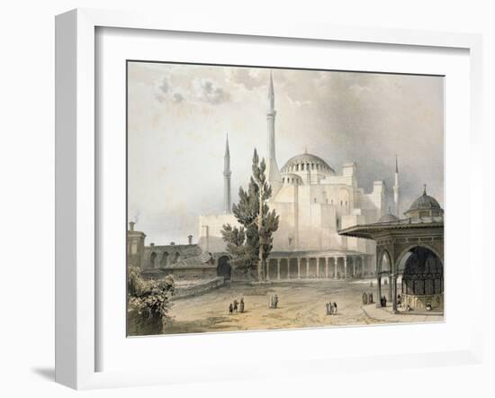 Courtyard of Hagia Sophia-Gaspard Fossati-Framed Giclee Print