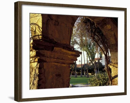 Courtyard of Mission San Juan Capistrano, California, USA-Merrill Images-Framed Photographic Print