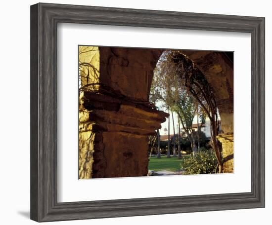 Courtyard of Mission San Juan Capistrano, California, USA-Merrill Images-Framed Photographic Print