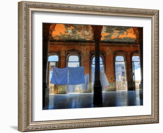 Courtyard of Old Building, Havana, Cuba, Caribbean-Nadia Isakova-Framed Photographic Print