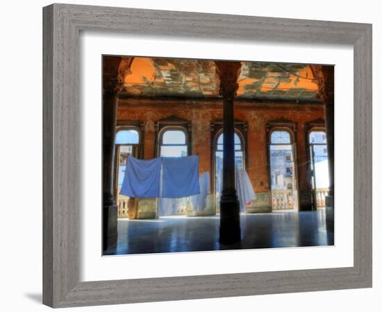 Courtyard of Old Building, Havana, Cuba, Caribbean-Nadia Isakova-Framed Photographic Print