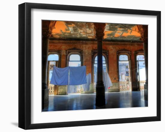 Courtyard of Old Building, Havana, Cuba, Caribbean-Nadia Isakova-Framed Photographic Print