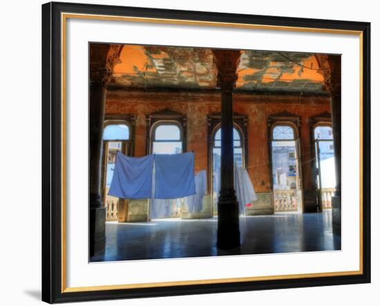 Courtyard of Old Building, Havana, Cuba, Caribbean-Nadia Isakova-Framed Photographic Print