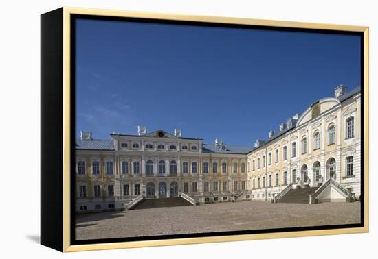 Courtyard of Rundale Palace (1736-1768)-null-Framed Premier Image Canvas