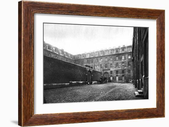 Courtyard of Saint Lazare Women's Prison, Paris, 1931-Ernest Flammarion-Framed Giclee Print