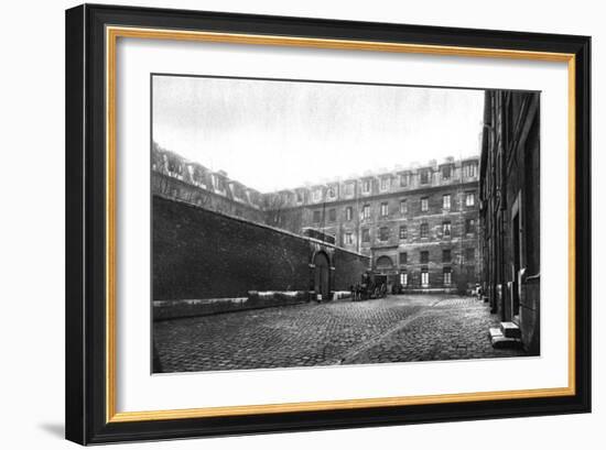 Courtyard of Saint Lazare Women's Prison, Paris, 1931-Ernest Flammarion-Framed Giclee Print