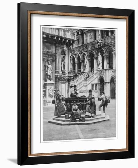 Courtyard of the Ducal Palace, Venice, Late 19th Century-John L Stoddard-Framed Giclee Print