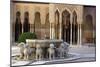 Courtyard of the Lions in the Alhambra, a Medieval Moorish City, Granada, Spain-null-Mounted Photographic Print