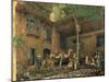 Courtyard of the Painter's House, Cairo, C.1851 (W/C & Gouache on Paper)-John Frederick Lewis-Mounted Giclee Print
