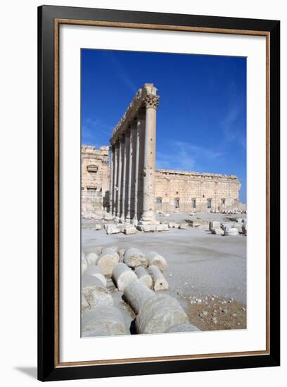 Courtyard of the Temple of Bel, Palmyra, Syria-Vivienne Sharp-Framed Photographic Print