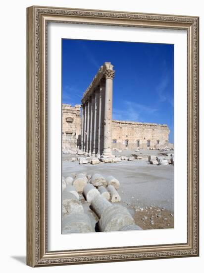 Courtyard of the Temple of Bel, Palmyra, Syria-Vivienne Sharp-Framed Photographic Print