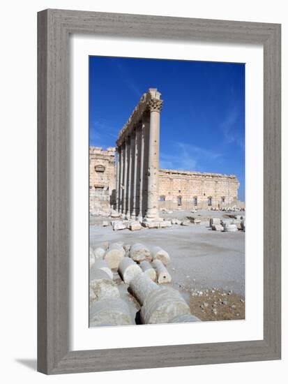 Courtyard of the Temple of Bel, Palmyra, Syria-Vivienne Sharp-Framed Photographic Print