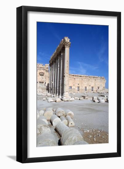 Courtyard of the Temple of Bel, Palmyra, Syria-Vivienne Sharp-Framed Photographic Print