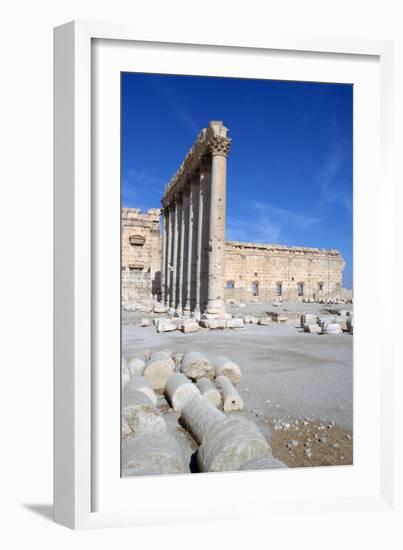 Courtyard of the Temple of Bel, Palmyra, Syria-Vivienne Sharp-Framed Photographic Print