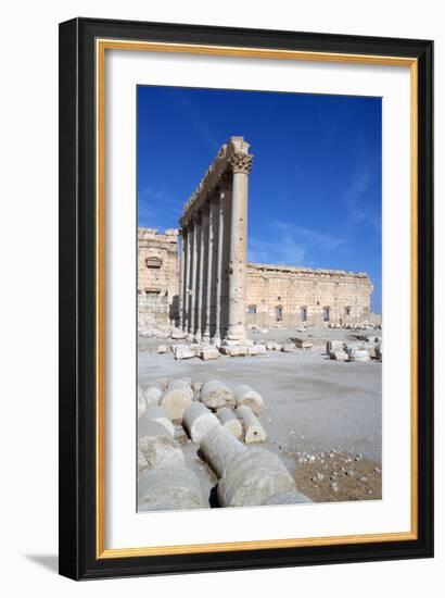 Courtyard of the Temple of Bel, Palmyra, Syria-Vivienne Sharp-Framed Photographic Print