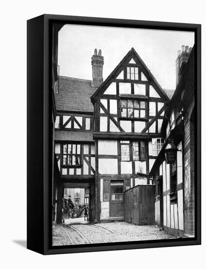 Courtyard of the Unicorn Inn, Shrewsbury, Shropshire, England, 1924-1926-Herbert Felton-Framed Premier Image Canvas