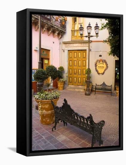 Courtyard Outside of a Coffee Shop, Guanajuato, Mexico-Julie Eggers-Framed Premier Image Canvas