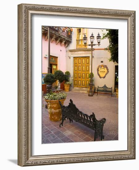 Courtyard Outside of a Coffee Shop, Guanajuato, Mexico-Julie Eggers-Framed Photographic Print