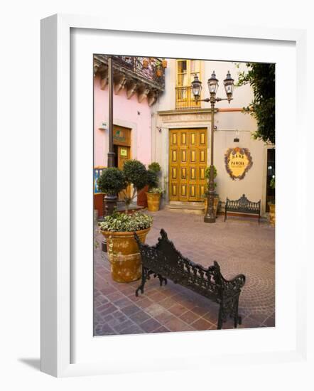 Courtyard Outside of a Coffee Shop, Guanajuato, Mexico-Julie Eggers-Framed Photographic Print