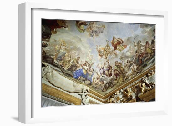 Courtyard, Palazzo Medici Riccardi, Florence-null-Framed Giclee Print