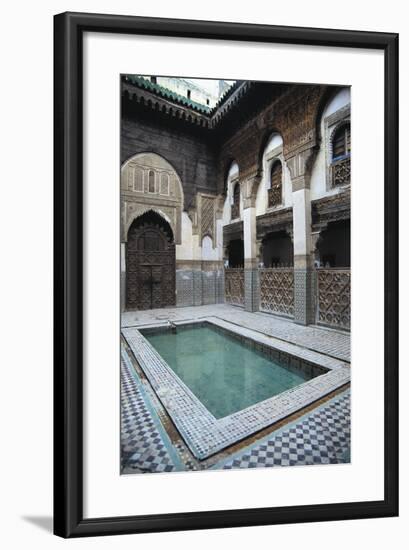 Courtyard, Sahrij Madrasa-null-Framed Giclee Print