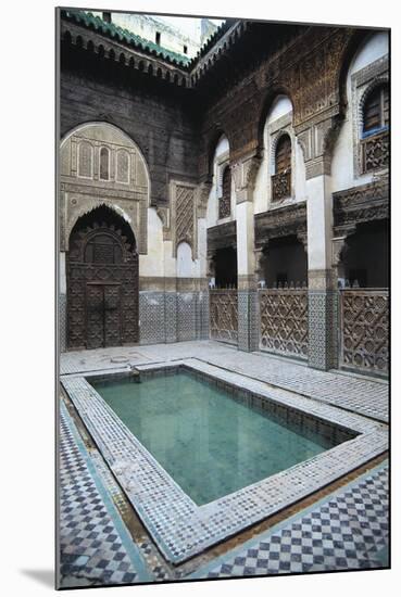 Courtyard, Sahrij Madrasa-null-Mounted Giclee Print