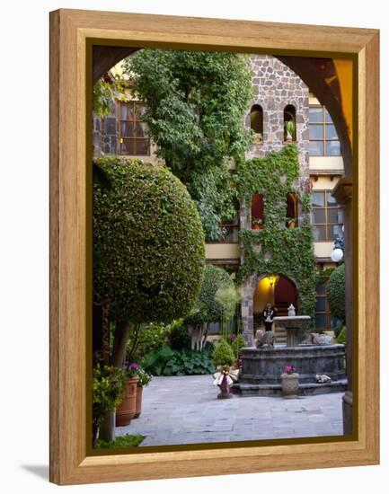 Courtyard, San Miguel De Allende, Mexico-Alice Garland-Framed Premier Image Canvas