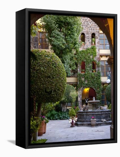 Courtyard, San Miguel De Allende, Mexico-Alice Garland-Framed Premier Image Canvas