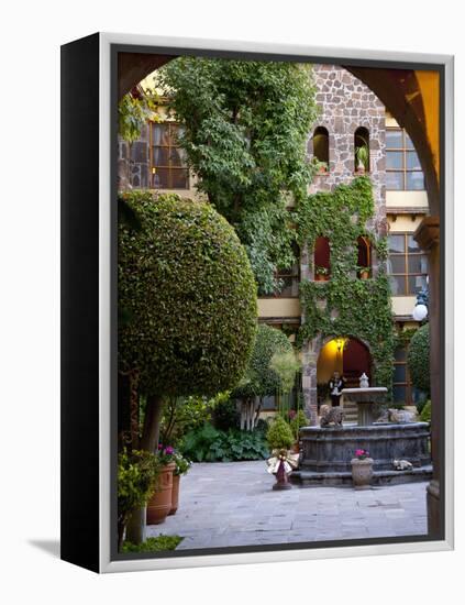 Courtyard, San Miguel De Allende, Mexico-Alice Garland-Framed Premier Image Canvas